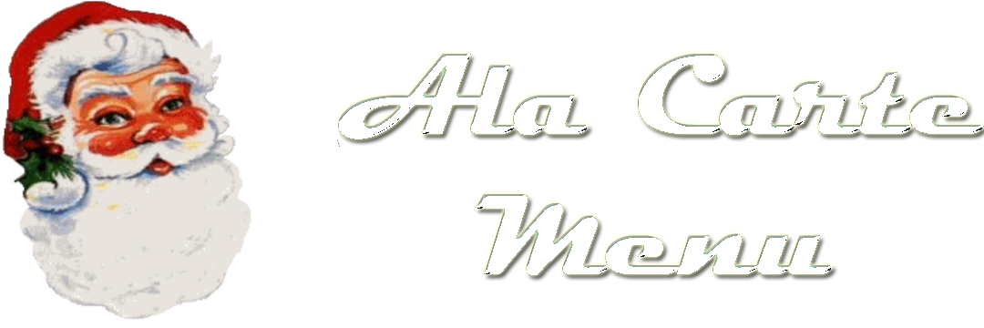 Ala Carte Menu